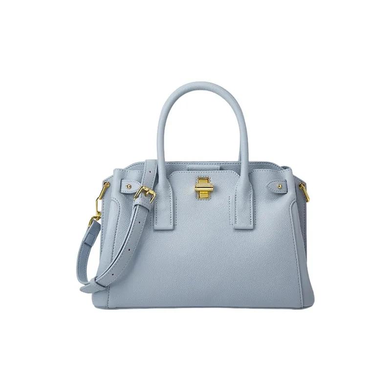 TTaG．baG Cow Leather One Shoulder Handbag Women's White/Black/Khaki/Gray/Blue-10