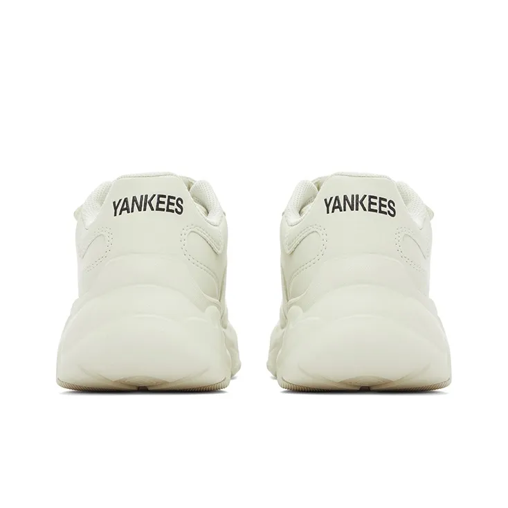MLB New York Yankees Anti Slip Wear Resistant Low Top Kids Lifestyle Shoes Ecru Grade School-4