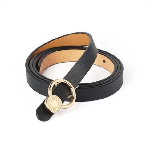 TUCANO Versatile Ins-Style knitted-motif With Slim Belt Decoration And Slim Belt Leather Belts Women's Width: 1.5cm