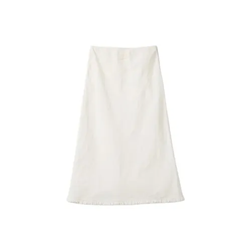 MIU MIU Casual Long Skirts Women's Ivory