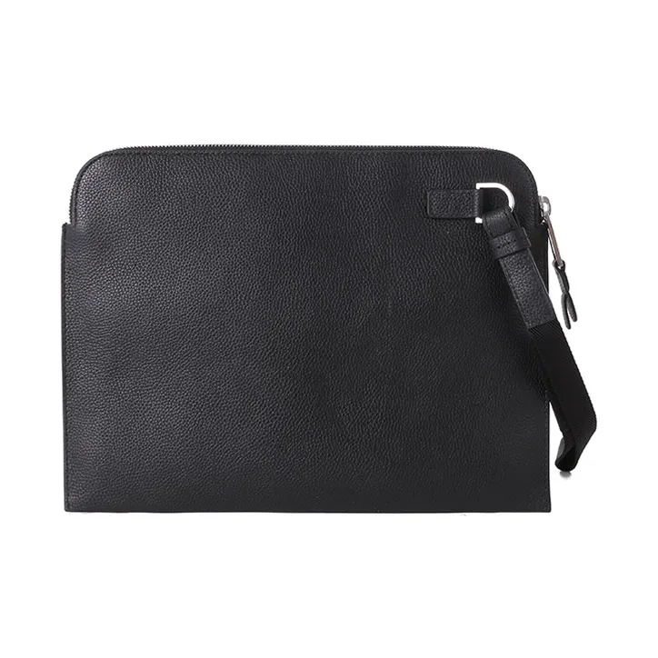 HUGO BOSS Cow Leather Clutch Men's Black-2