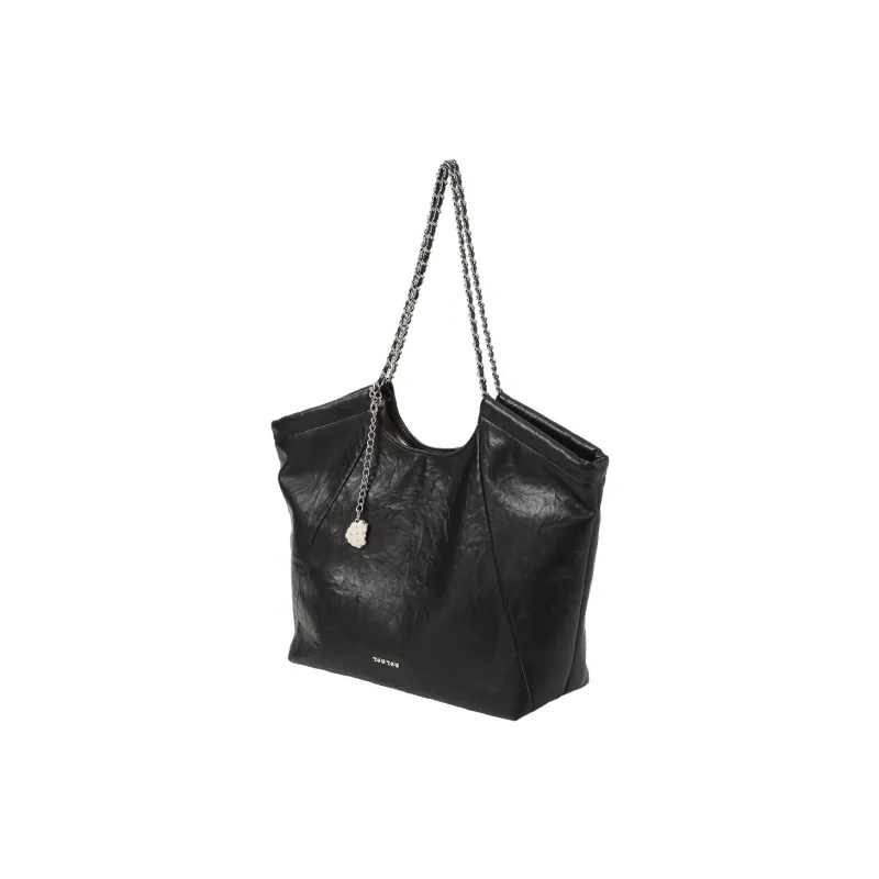 TOUTOU PU Shoulder Bag Tubas Women's Oreo Black-2