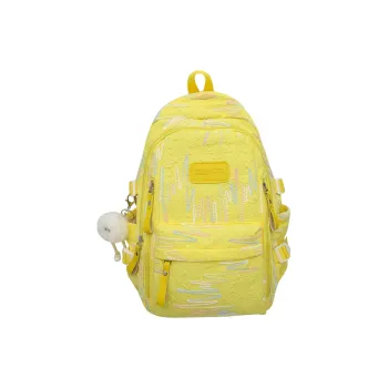Alcohol Dragon Nylon Backpack Unisex Black/Yellow/Pink/White