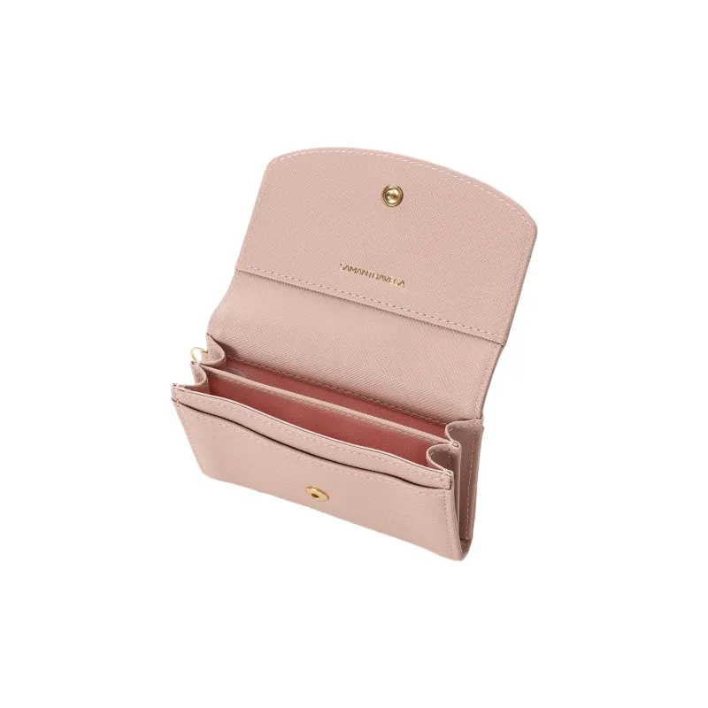 SAMANTHA THAVASA Synthetic Leather Card Holder Women's Pink-6