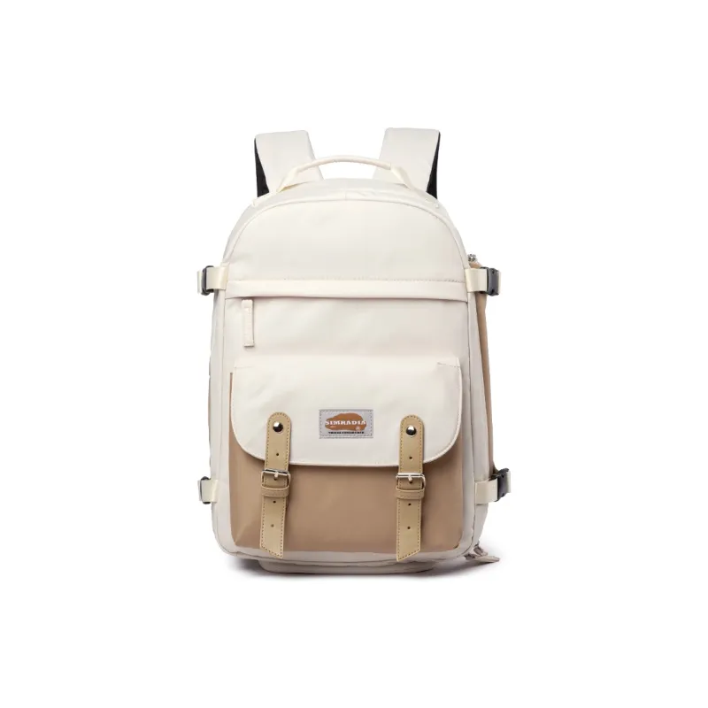 MOYYI Oxford Backpack Laptop Bag Unisex Milk Tea-1