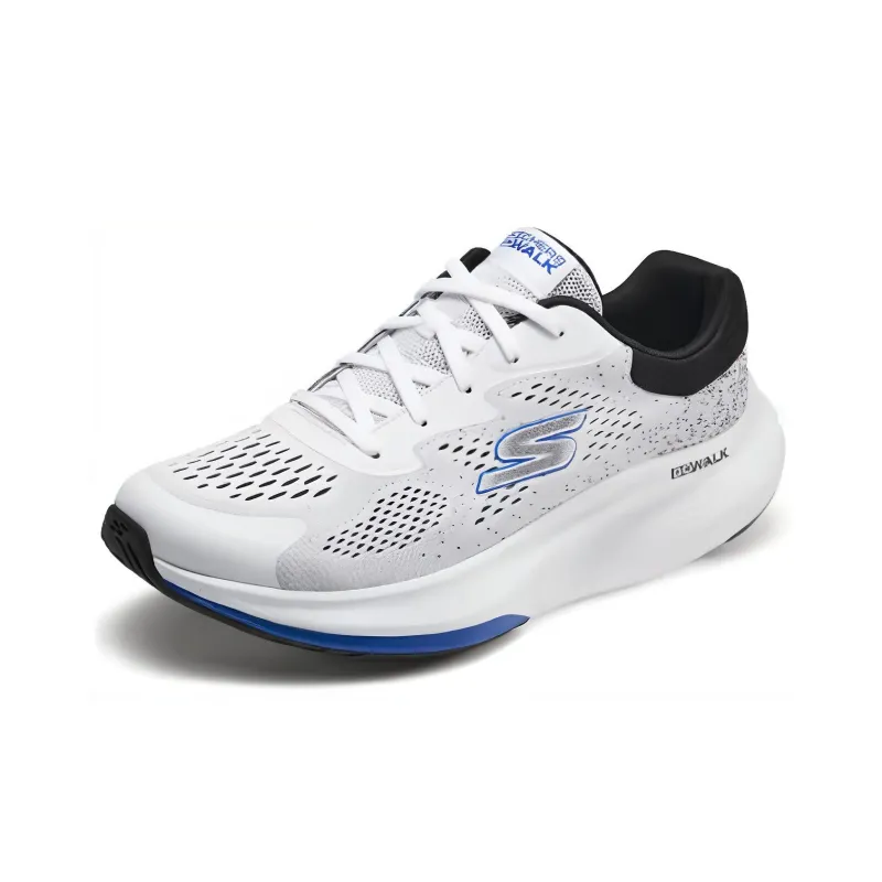 Skechers Cushioned Wear Resistant Breathable Low Top Casual Shoes Men's White Black-2