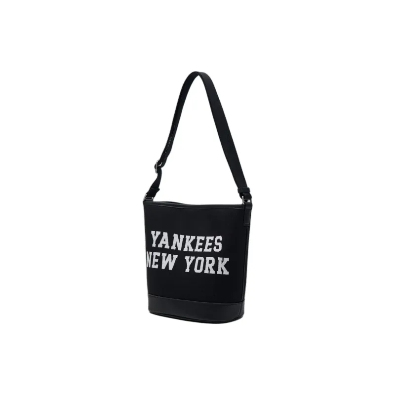 MLB Cotton Blended With Polyester Bucket Bags Shoulder Bag Crossbody Bag Handbag Regular Unisex Black-2