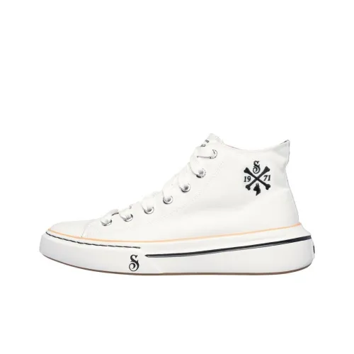 Skechers SNOOP Canvas Shoes Men High-Top White