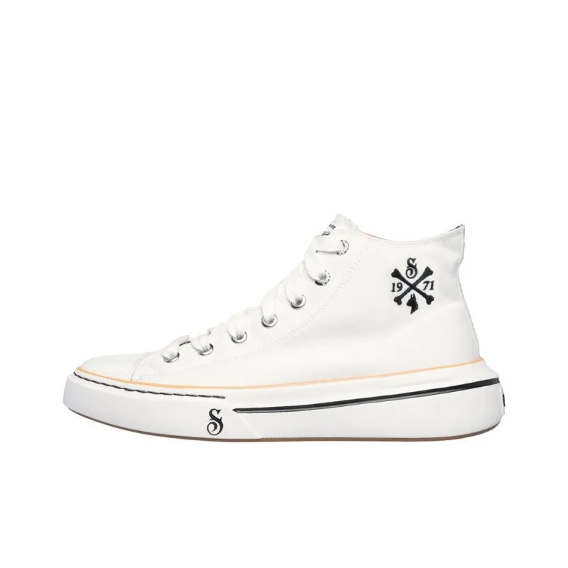 Skechers SNOOP Canvas Shoes Men High-Top White-0