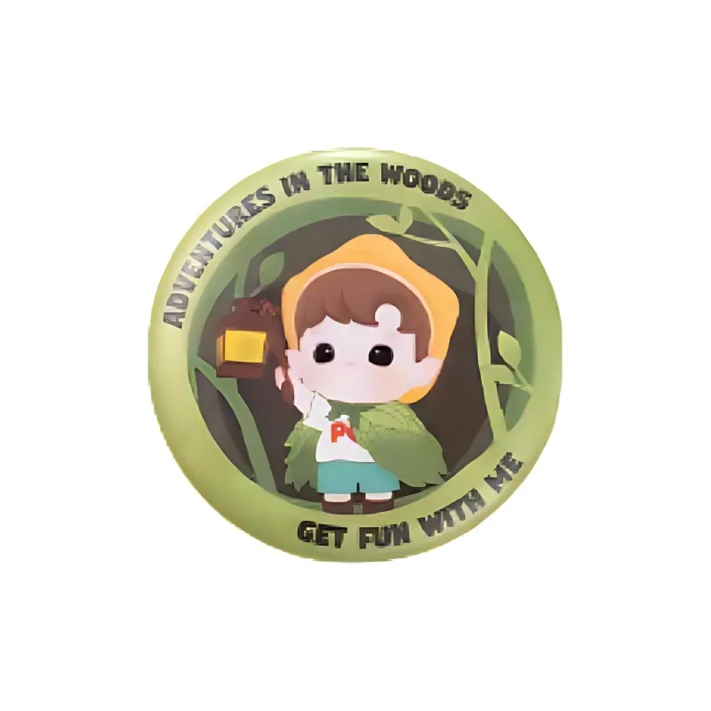 POP MART Forest Adventure Collection Tinplate Badge Blind Box Products Single Mystery Box/Full Box 12 Pcs-3
