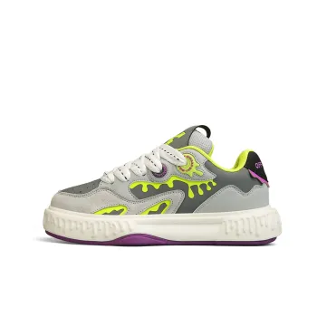 OFF WIERAH Skateboard Shoes Men Low Top Gray