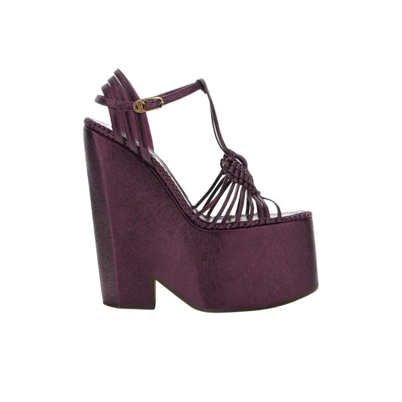 Roberto Cavalli Strap Sandals Women's Purple-1