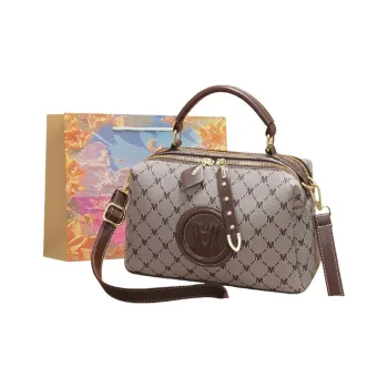 BRINCH PVC One Shoulder Handbags Regular Women's Reverse A Coffee/Reverse A Brown/Embossed Coffee/Embossed Milk Tea