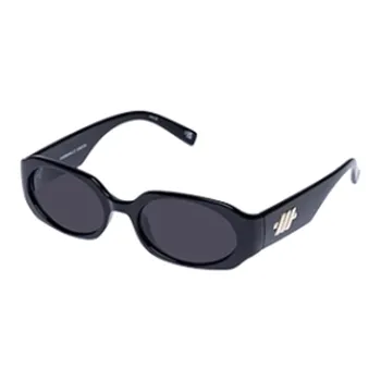 Le Specs Polycarbonate Oval Sunglasses Women's Black