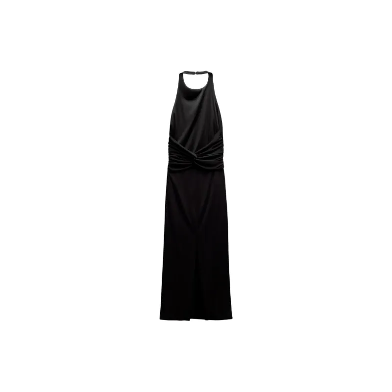 ZARA Slip Dresses Women's Black-1