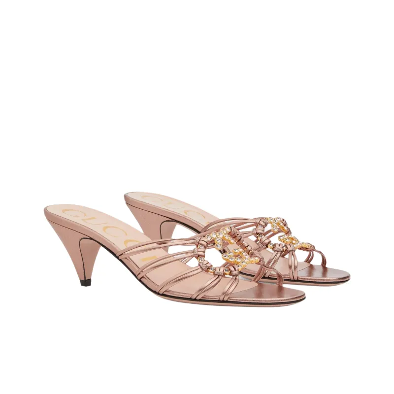 GUCCI Nojum Slide Slippers 5.5cm Women's Pink-2