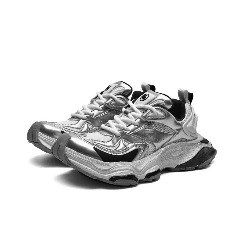 HLA Trendy Height Increasing Breathable Mesh Athletic Shoes Casual Shoes Platform Wear-Resistant Men's-9