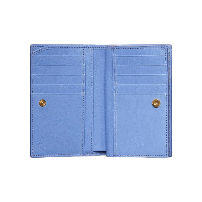 GUCCI Leather Wallet Women's Light Purple-3