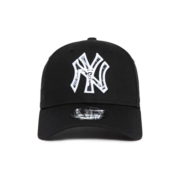 New Era Polyester, Cotton Baseball Caps Unisex Navy Blue-2