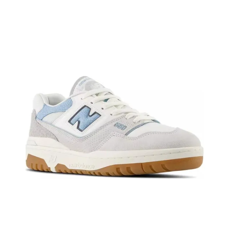 New Balance 550 White University Blue Grey Gum-4