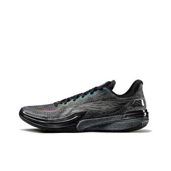 LiNing Gamma Cushioning, Slip Resistant, Abrasion Resistant, Support, Lightweight Low Top Basketball Shoes Men's Black