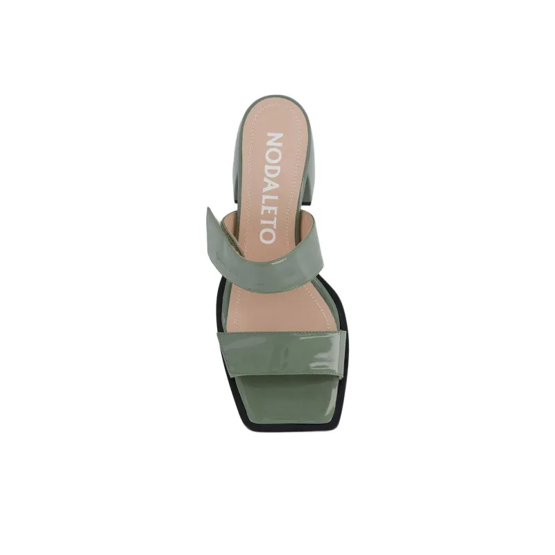 NODALETO Double strap Patent leather Sandals Women's-3