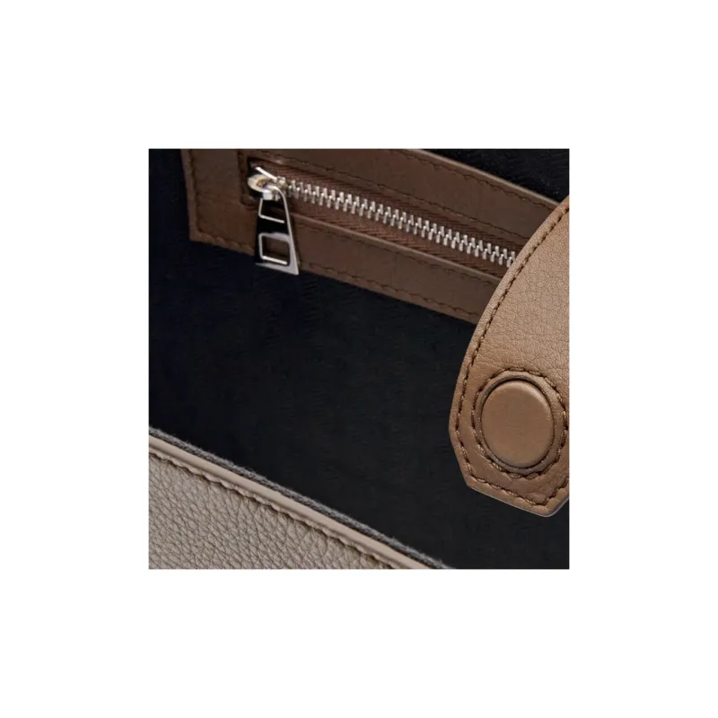 LOEWE Calfskin Tote Bag, Shopping Bag, Shoulder Bag, Handbag Men's Tan-3