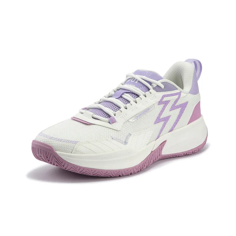 361° Big3 Team Cushioning, Slip Resistant, Abrasion Resistant, Breathable Low Top Basketball Shoes Men's White Purple-1