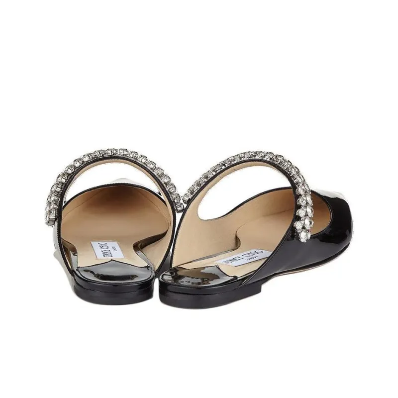 Jimmy Choo Bing Crystal embellished Pointed Flats-3