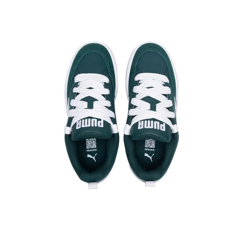 PUMA Park Lifestyle Street Anti-Slip Wear-Resistant Low-Top Skateboard Shoes Unisex Green White-3
