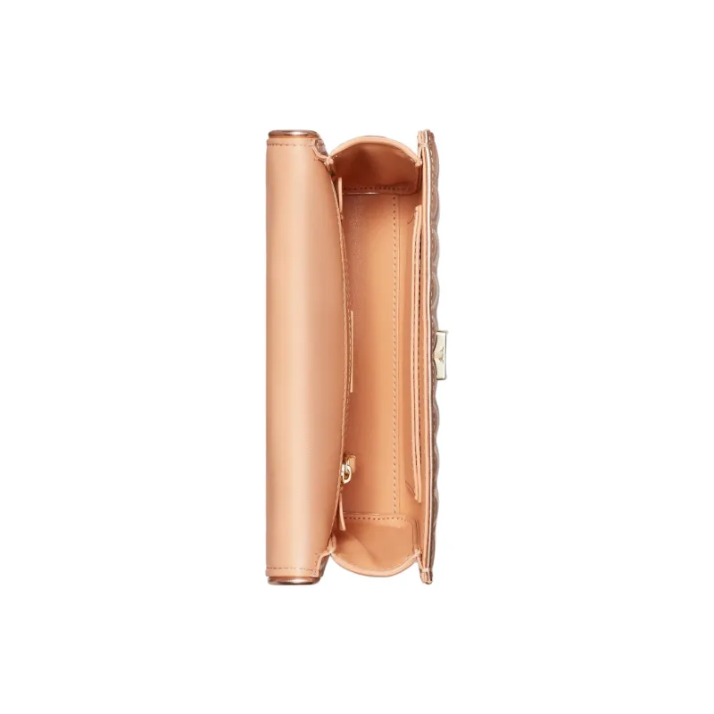 TORY BURCH Fleming Mirror Finish Metal Leather Crossbody Bag, Shoulder Bag Women's Rose Gold-2
