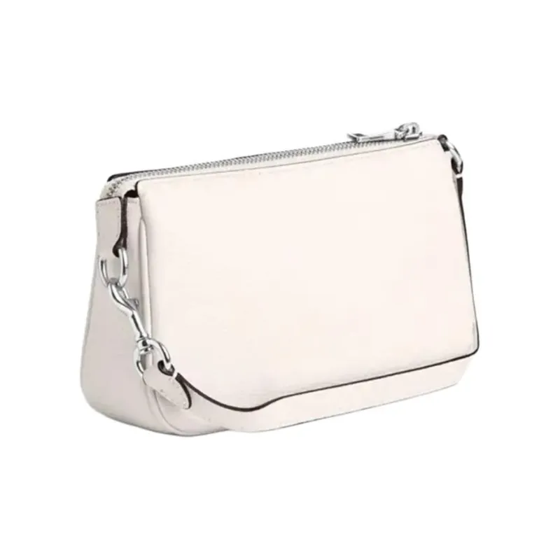 COACH Nolita Leather One Shoulder Handbags Small Size Women's White-1