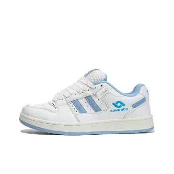 HOMDOON Wear-Resistant Low-Top Skateboard Shoes Unisex Carolina Blue