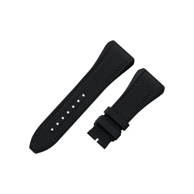 VAGENARI Rubber Plaid Surface Watch Band Rubber Strap Compatibility With Frank Müller VANGUARD V45 Unisex-1