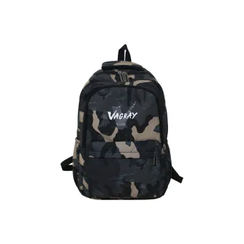 Huangmu Nylon Backpack Regular Unisex Yellow/Blue/Black