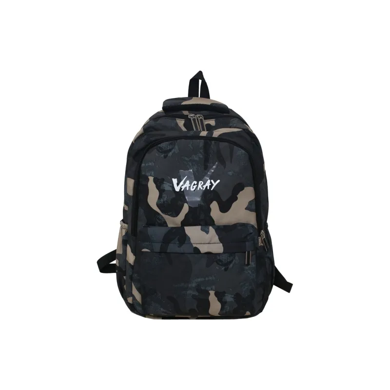 Huangmu Nylon Backpack Regular Unisex Yellow/Blue/Black-0