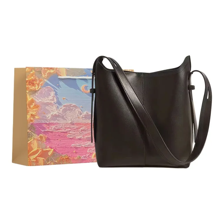 BRINCH PU Crossbody Bag, Shoulder Bag Women's Coffee/Black/Yellow-4