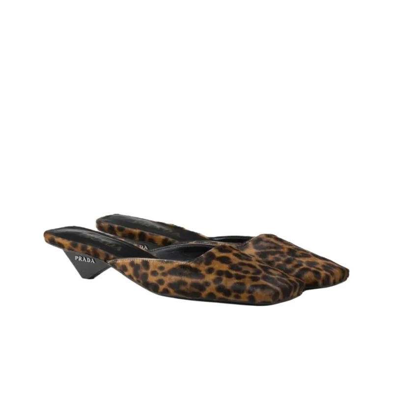 PRADA 35mm Leopard-print Mules-2
