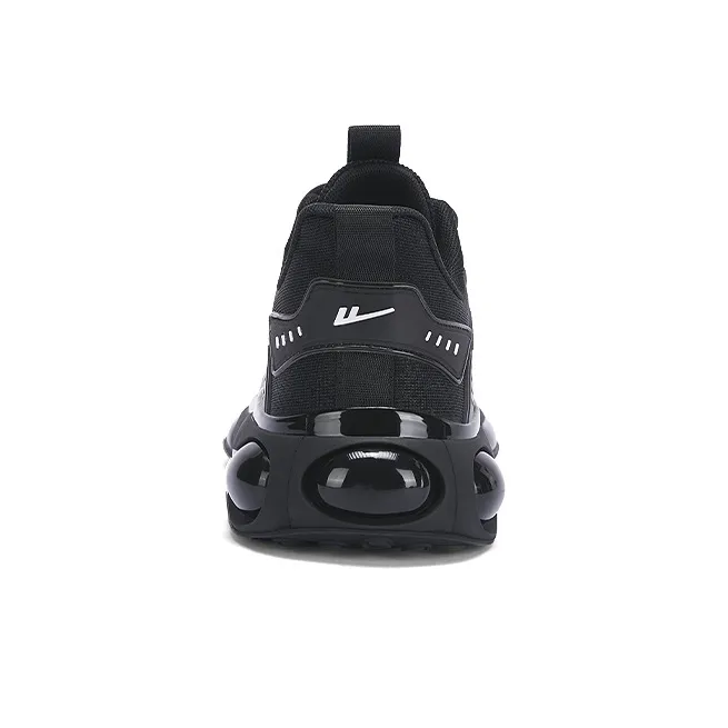 Warrior Cushioning Lightweight Height Increasing Low Top Casual Running Shoes Men's Black White-3