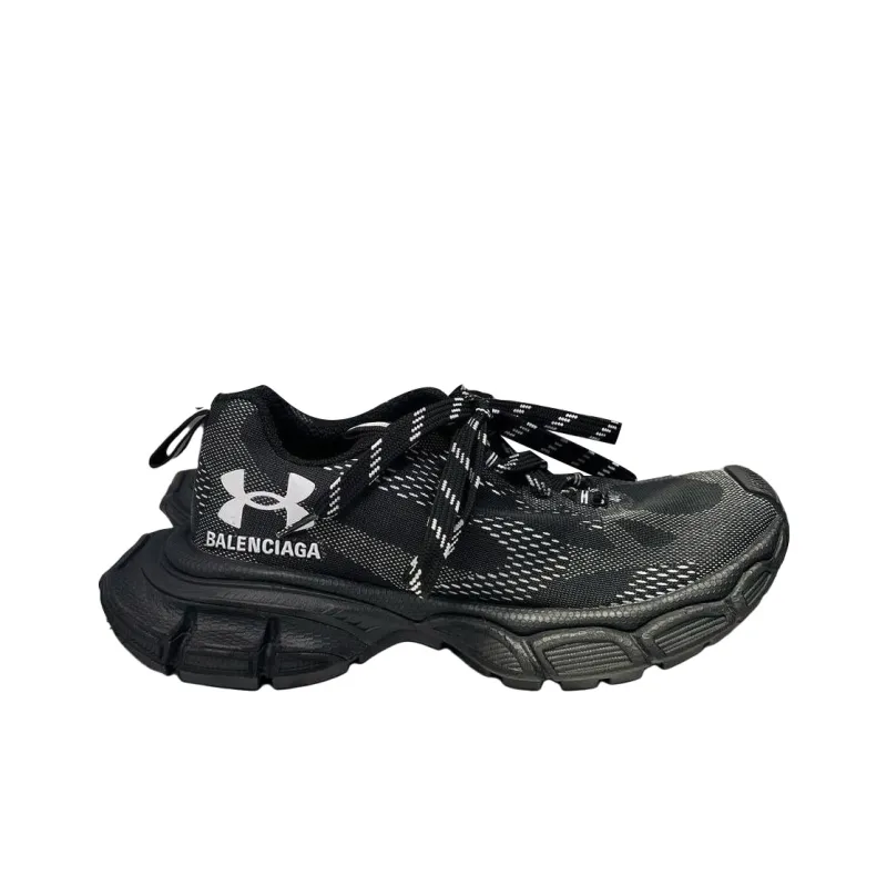 Balenciaga x Under Armour 3XL Anti-Slip Wear-Resistant Low-Top Casual Shoes Unisex Black White-1