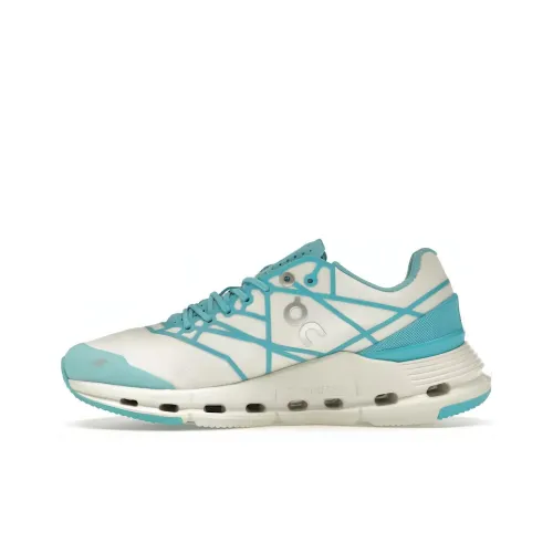 On Running Cloudnova Z5 White Cyan Women's