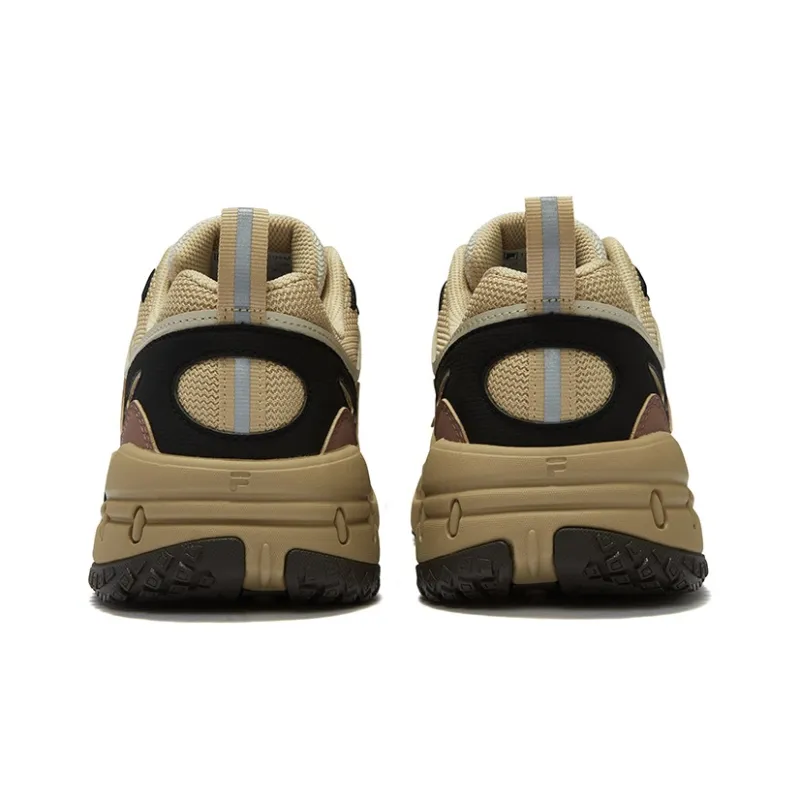FILA FUSION KRIPTONITE Tooth Rock Anti Slip Wear Resistant Low Top Chunky Sneakers Men's Mist Gray Lunar Rock Yellow-3