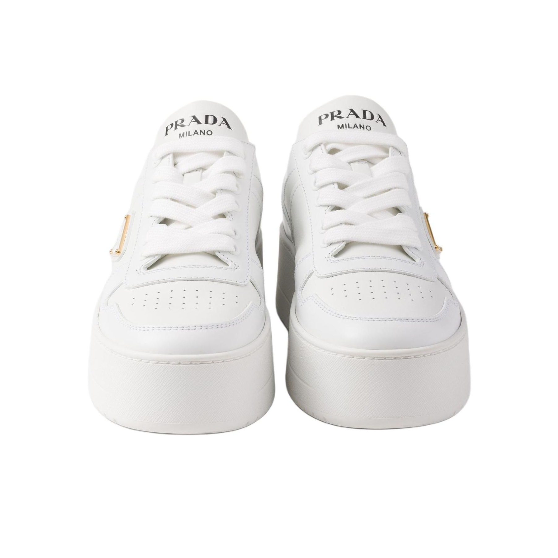 PRADA Skateboard Shoes Women's Low-Top White Shoe Box PRADA Skateboard Shoes Women's Low-Top White Shoe Box