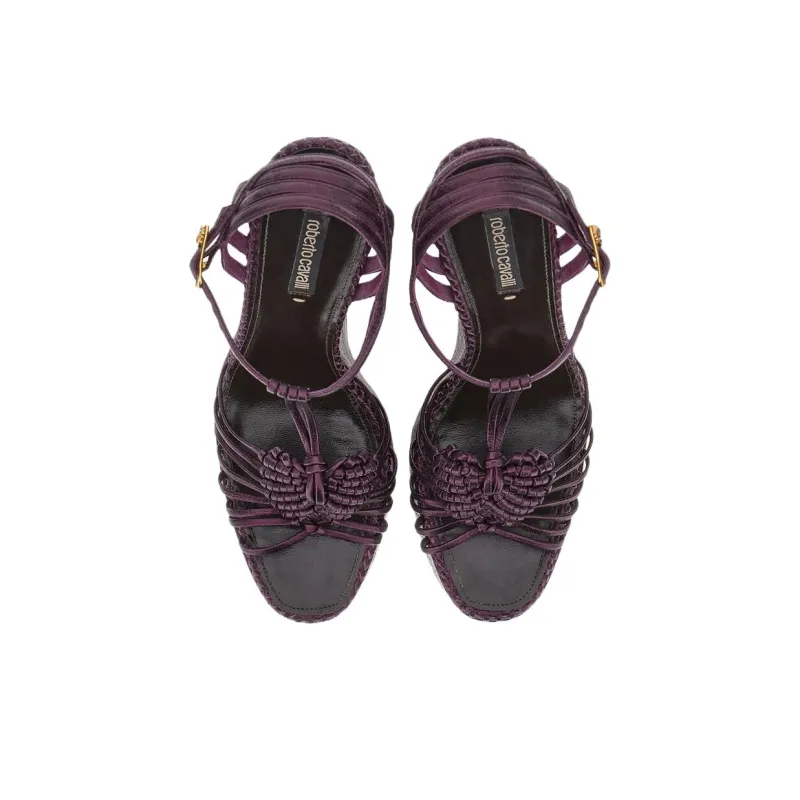 Roberto Cavalli Strap Sandals Women's Purple-3