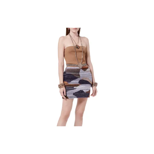 CHANEL Sleeveless Dresses Women's Multicolor