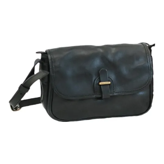 TTaG．baG Top Grain Vegetable Tanned Cow Leather Crossbody Bag, Shoulder Bag Regular Women's Chestnut/Black-4