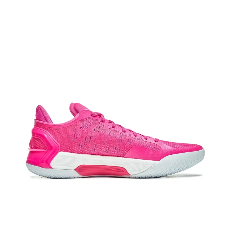 LiNing Blade 4V2 Cushioning Slip Resistant Support Lightweight Rebound Low Top Basketball Shoes Men's Pink-1
