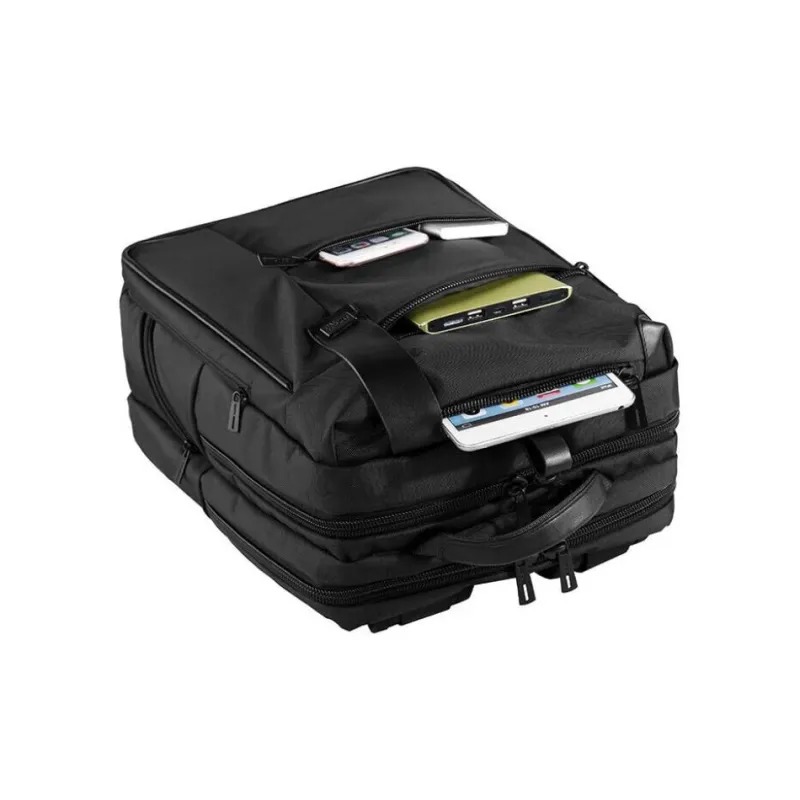 LEXON PU Backpack Regular Men's Black-4