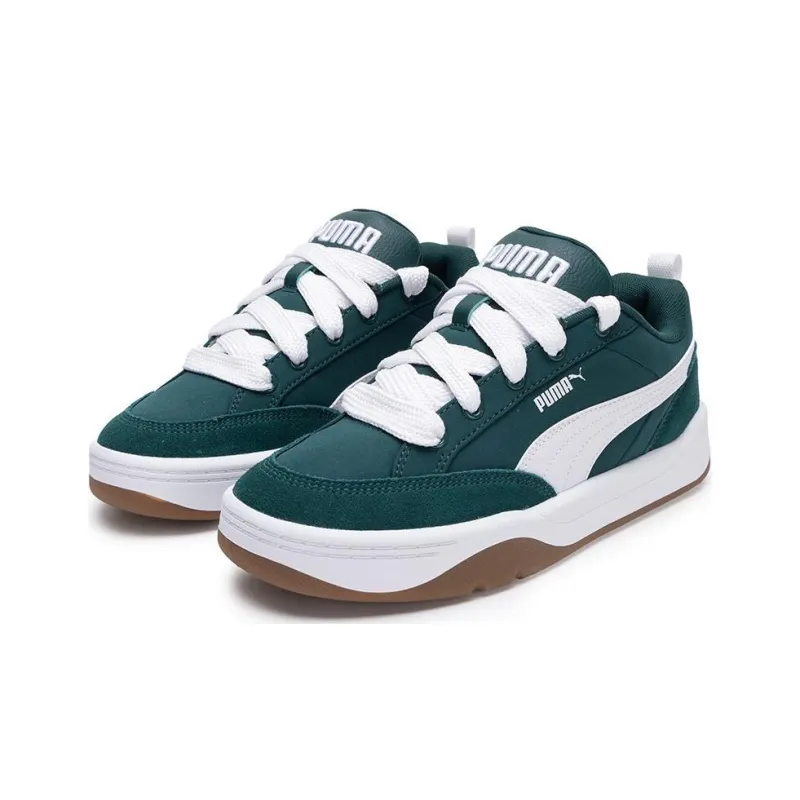 PUMA Park Lifestyle Street Anti-Slip Wear-Resistant Low-Top Skateboard Shoes Unisex Green White-2