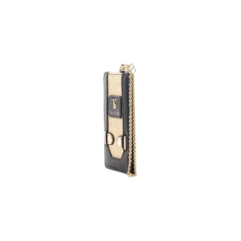 SAMANTHA THAVASA Cotton Synthetic Leather And Polyester Blend Card Holder Women's Black-2
